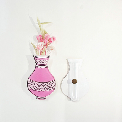 Custom Acrylic Vase Shaped Fridge Magnet Epoxy Coated Artistic Home Decor Magnetic Refrigerator Sticker