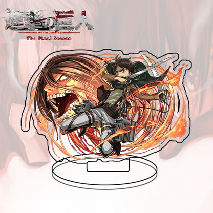 Attack on Titan Acrylic Standee  Eren Yeager Sasha Blouse Anime Figure Desk Decor Collectible Gift