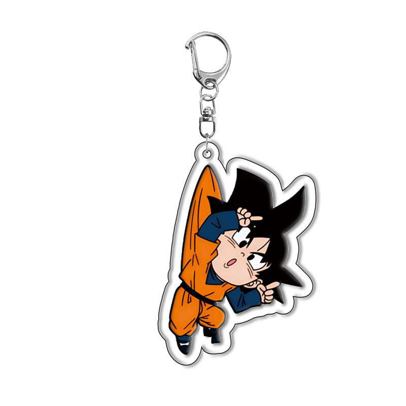 Dragon Ball Acrylic Keychain – Goku, Vegeta, Beerus, Android 18 Super Saiyan Anime Keyring Pendant