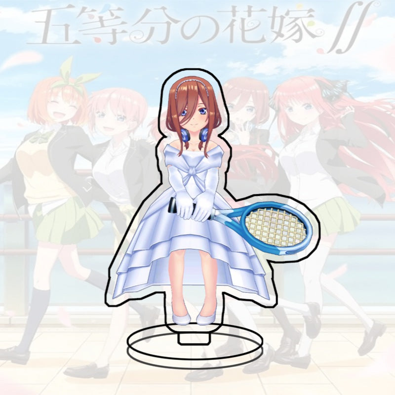 Quintessential Quintuplets Acrylic Stand Miku Ichika Yotsuba Itsuki Heart Anime Figure Desk Decor Gift