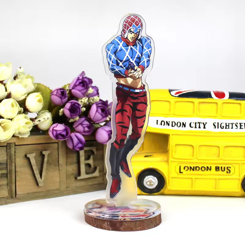 Custom Anime Peripheral Acrylic Figure Stand JOJO's Bizarre Adventure Golden Wind Character Ornament One Piece Dropshipping China