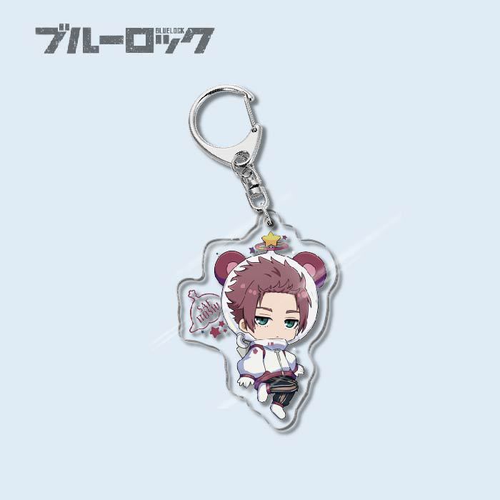 Custom Keychain Designs Anime Blue Lock Cartoon Character Double Sided Acrylic Light Weight UV Printed