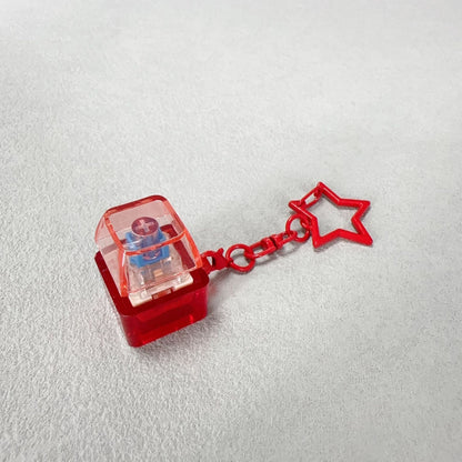 Stress-relief button PC cap – squeeze and press with your fingertips; mechanical keyboard stress-relief button keyring; stress-relief toy