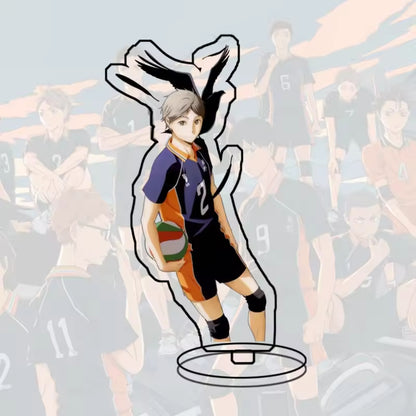 Custom Standee Haikyuu Volleyball Anime Team Acrylic Desktop Stand Figure Hinata Shoyo Kageyama Tobio Gift Decoration