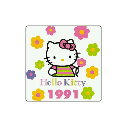 Custom Charm Cute Cartoon Kitty Cat Anniversary  Crystal Glass Soft Magnetic Refrigerator Magnet