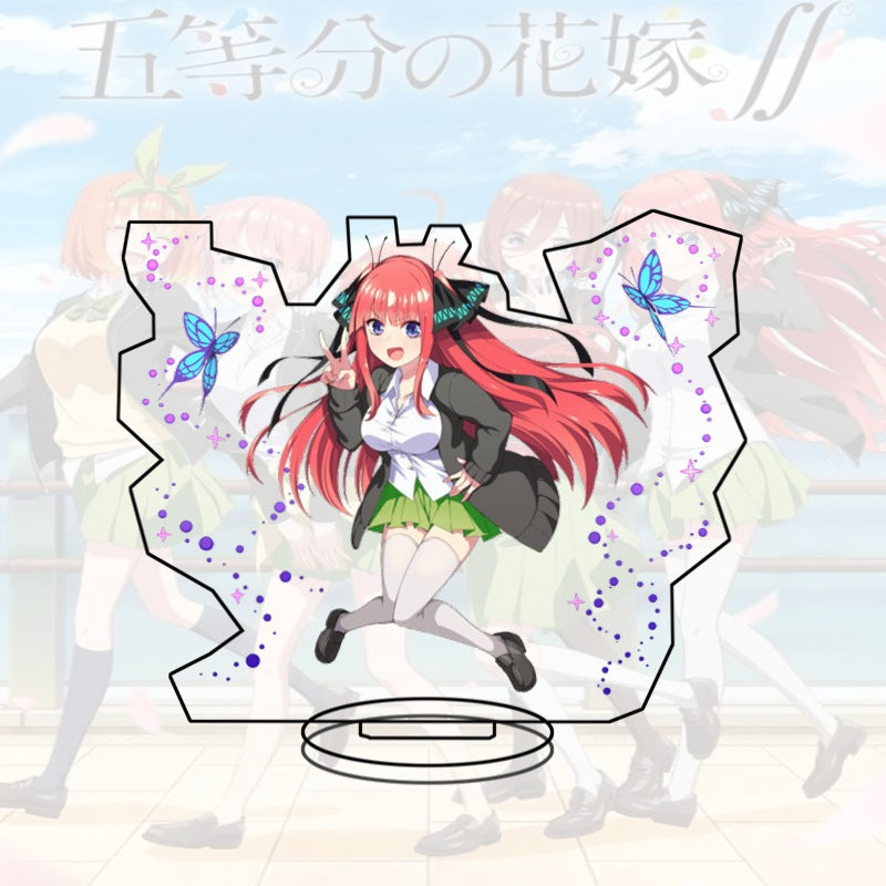 Quintessential Quintuplets Acrylic Stand Miku Ichika Yotsuba Itsuki Heart Anime Figure Desk Decor Gift