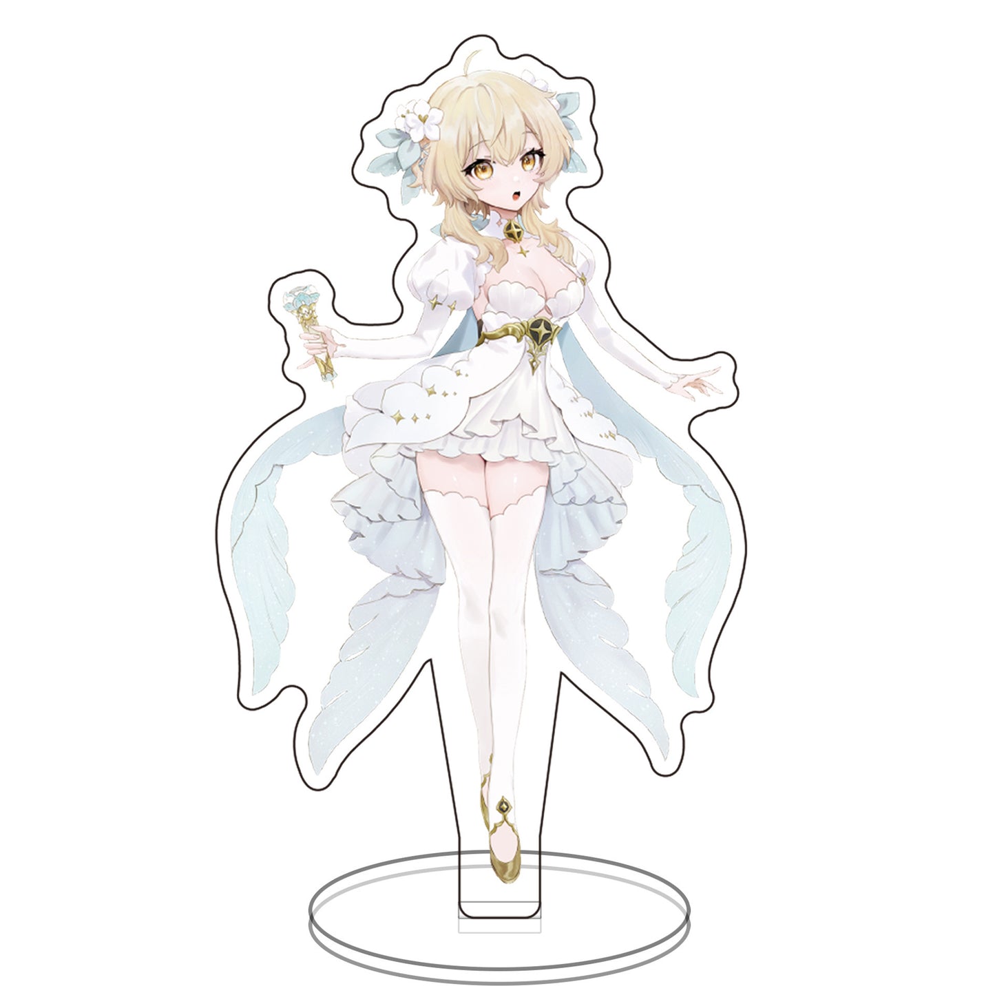 Genshin Impact Acrylic Stands: Hu Tao, Gan Yu, Keqing, Kley, Venti, Xingqiu, Diluc, Zhongli, Yanfei Figurines – Anime & Manga