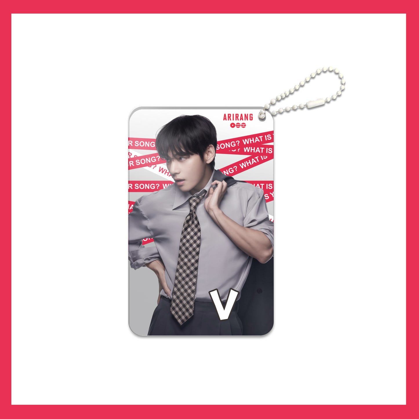 KPOP Custom Keychain Idol World Tour 3-inch ARIARNG Acrylic Keychain Digital Photo Video Recording Fashionable