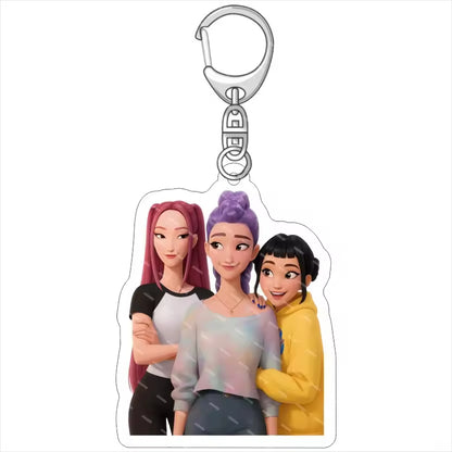 Demon Hunter Anime Cartoon  Acrylic Waterproof Keychain-Wholesale Custom Business Gift