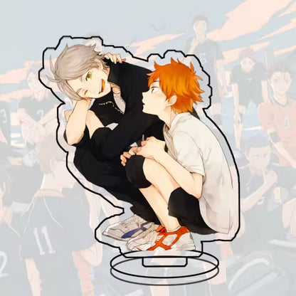 Custom Standee Haikyuu Volleyball Anime Team Acrylic Desktop Stand Figure Hinata Shoyo Kageyama Tobio Gift Decoration