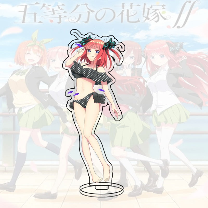 Quintessential Quintuplets Acrylic Stand Miku Ichika Yotsuba Itsuki Heart Anime Figure Desk Decor Gift
