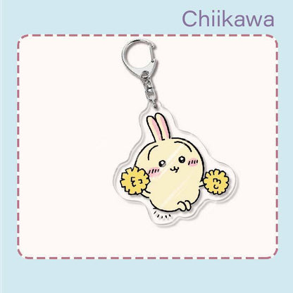 Japanese Anime Chiikawa Acrylic Keychain Hachiware Usagi Cute Lightweight Bag Pendant Decoration Gift