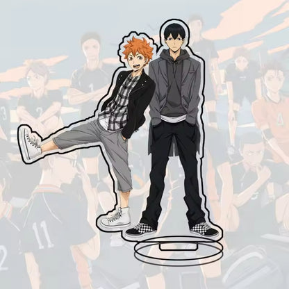 Custom Standee Haikyuu Volleyball Anime Team Acrylic Desktop Stand Figure Hinata Shoyo Kageyama Tobio Gift Decoration