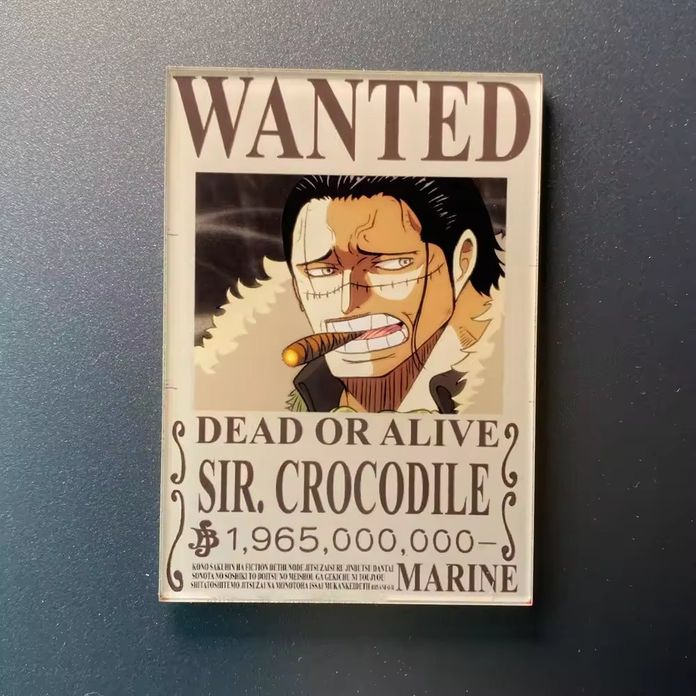 Custom Anime Acrylic Fridge Magnets One Piece Bounty Cartoon Charms Cute Decorative Magnets for Gifts  Souvenirs