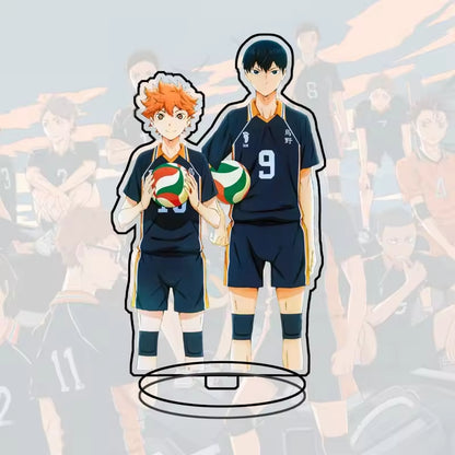 Custom Standee Haikyuu Volleyball Anime Team Acrylic Desktop Stand Figure Hinata Shoyo Kageyama Tobio Gift Decoration