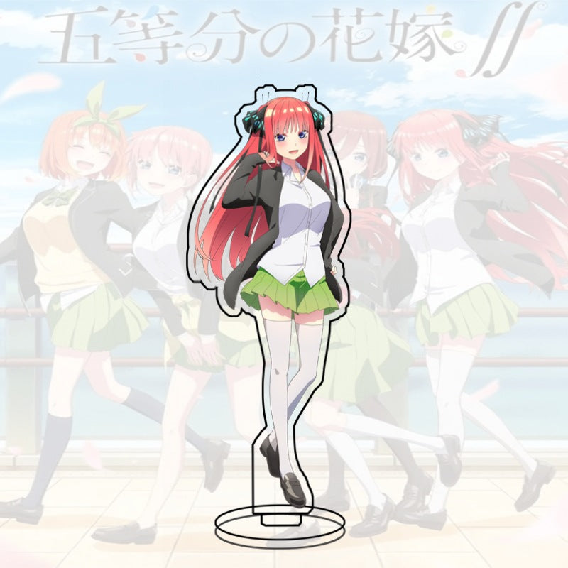 Quintessential Quintuplets Acrylic Stand Miku Ichika Yotsuba Itsuki Heart Anime Figure Desk Decor Gift