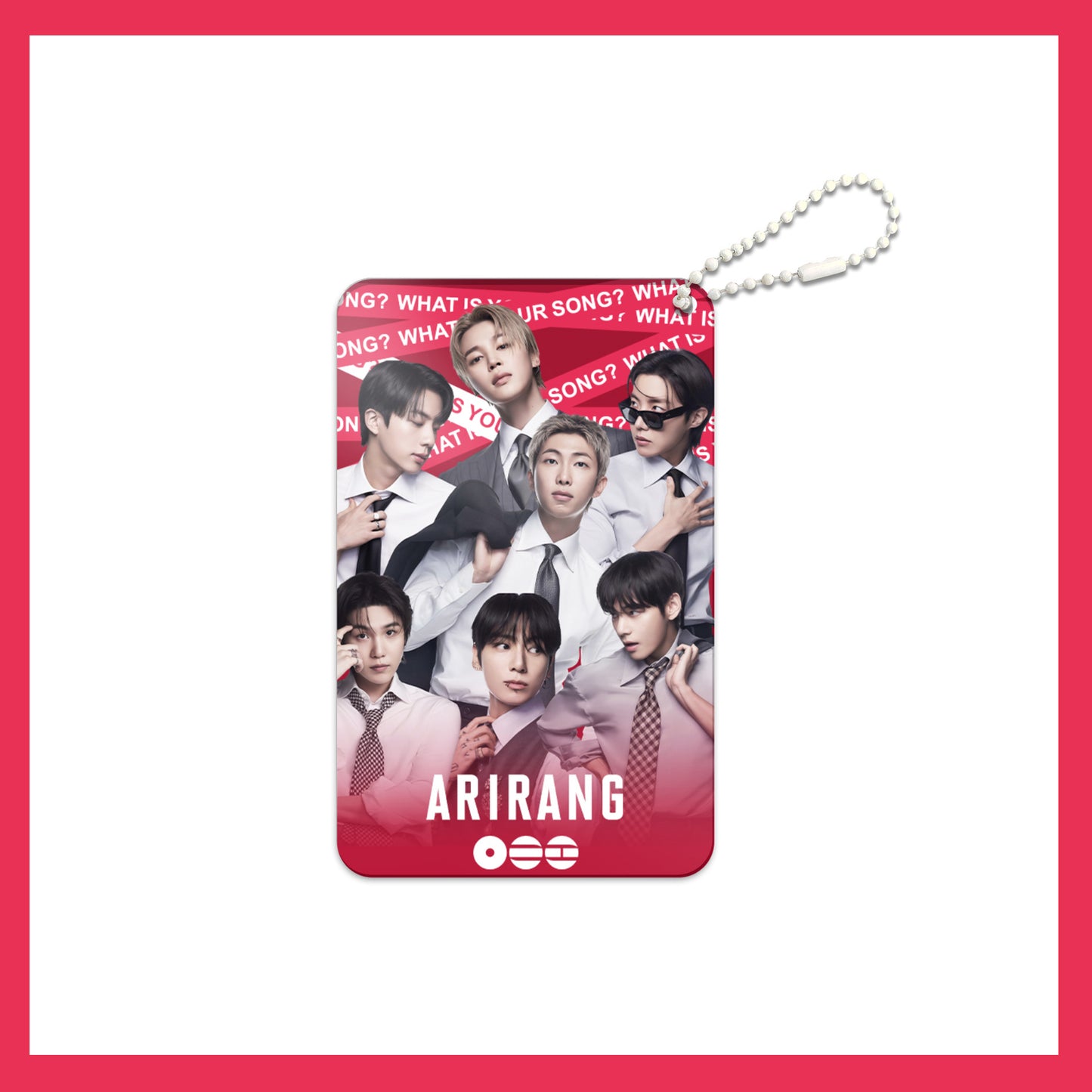 KPOP Custom Keychain Idol World Tour 3-inch ARIARNG Acrylic Keychain Digital Photo Video Recording Fashionable