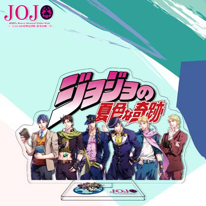 Custom Anime Peripheral Acrylic Figure Stand JOJO's Bizarre Adventure Golden Wind Character Ornament One Piece Dropshipping China