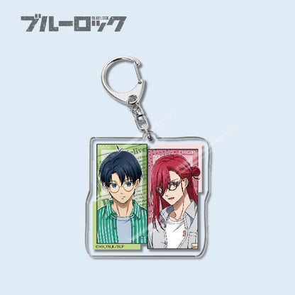 Custom Keychain Designs Anime Blue Lock Cartoon Character Double Sided Acrylic Light Weight UV Printed（副本）