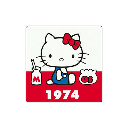 Custom Charm Cute Cartoon Kitty Cat Anniversary  Crystal Glass Soft Magnetic Refrigerator Magnet