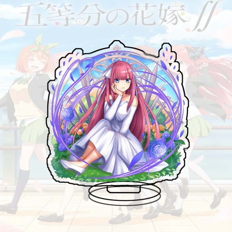 Quintessential Quintuplets Acrylic Stand Miku Ichika Yotsuba Itsuki Heart Anime Figure Desk Decor Gift