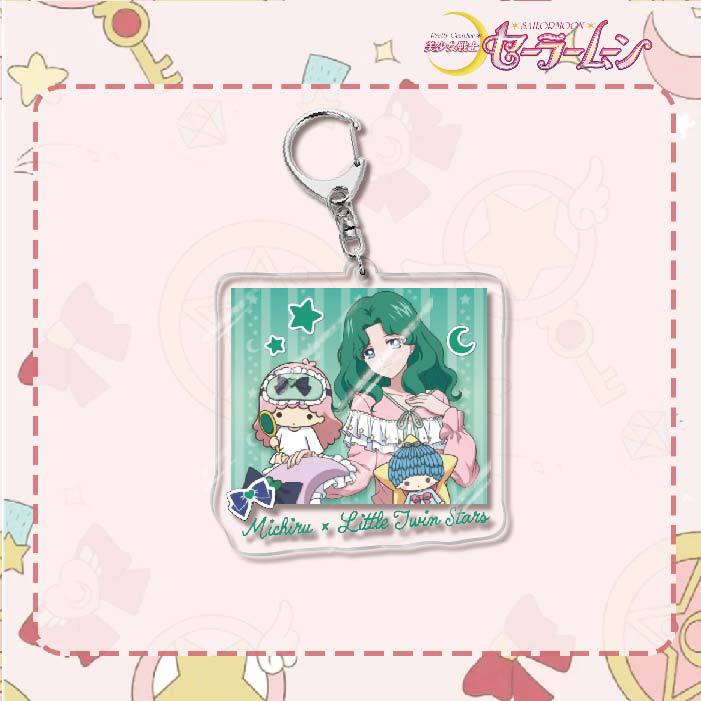 Custom Keychain Cute Cartoon Tsukino Usagi Metal Anime Sailormoon UV Printing Waterproof Bottle Custom Opener