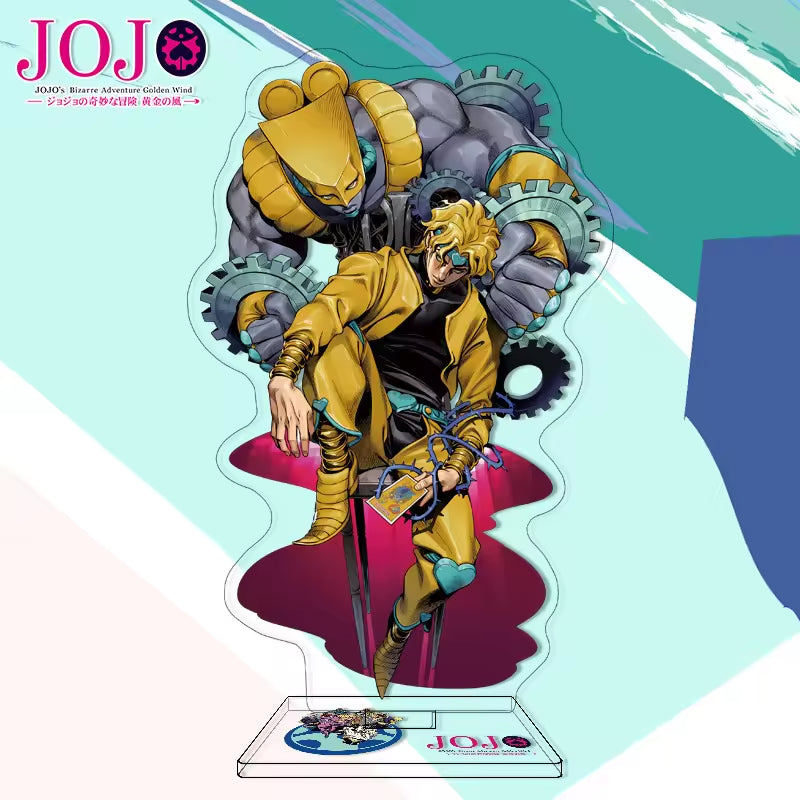 Custom Anime Peripheral Acrylic Figure Stand JOJO's Bizarre Adventure Golden Wind Character Ornament One Piece Dropshipping China