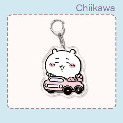 Japanese Anime Chiikawa Acrylic Keychain Hachiware Usagi Cute Lightweight Bag Pendant Decoration Gift