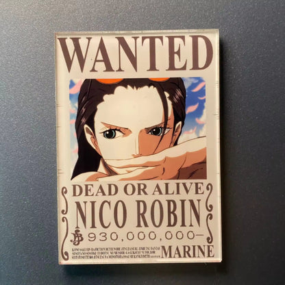 Custom Anime Acrylic Fridge Magnets One Piece Bounty Cartoon Charms Cute Decorative Magnets for Gifts  Souvenirs