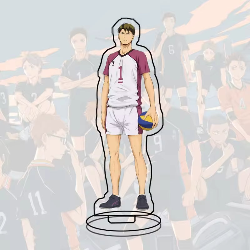 Custom Standee Haikyuu Volleyball Anime Team Acrylic Desktop Stand Figure Hinata Shoyo Kageyama Tobio Gift Decoration