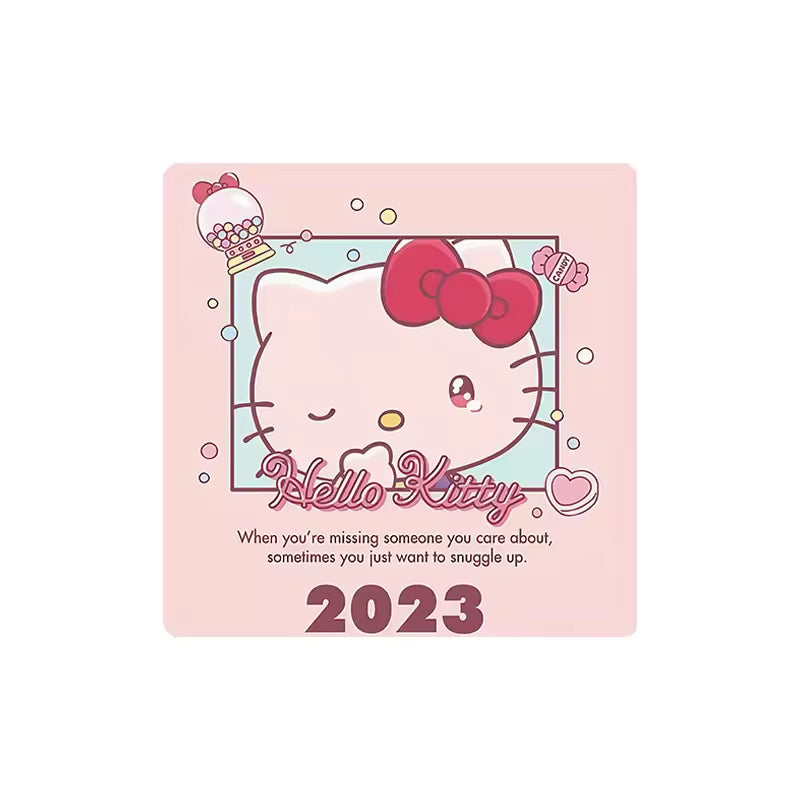 Custom Charm Cute Cartoon Kitty Cat Anniversary  Crystal Glass Soft Magnetic Refrigerator Magnet