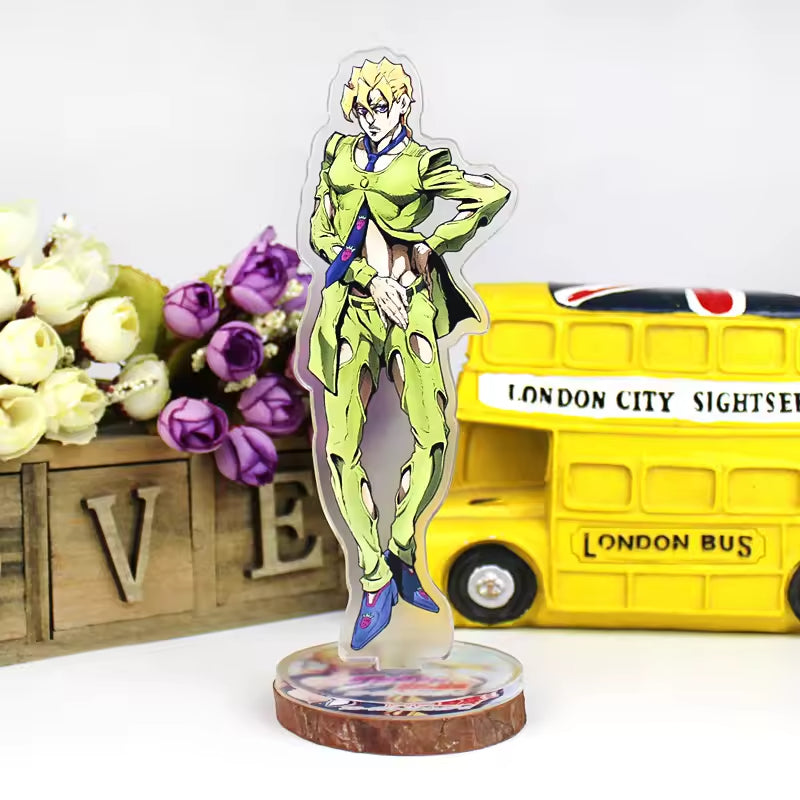 Custom Anime Peripheral Acrylic Figure Stand JOJO's Bizarre Adventure Golden Wind Character Ornament One Piece Dropshipping China