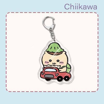 Japanese Anime Chiikawa Acrylic Keychain Hachiware Usagi Cute Lightweight Bag Pendant Decoration Gift