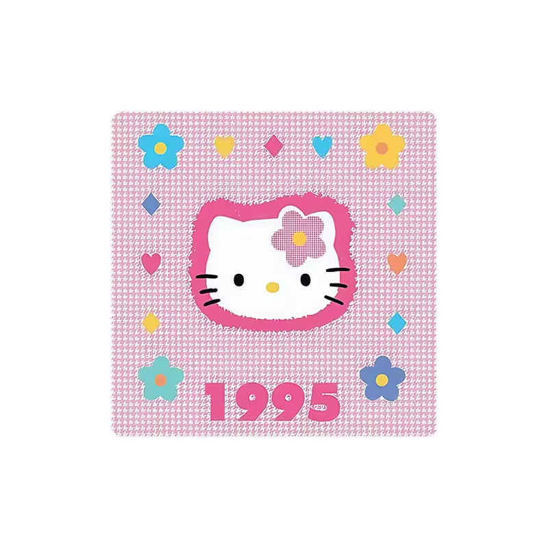 Custom Charm Cute Cartoon Kitty Cat Anniversary  Crystal Glass Soft Magnetic Refrigerator Magnet