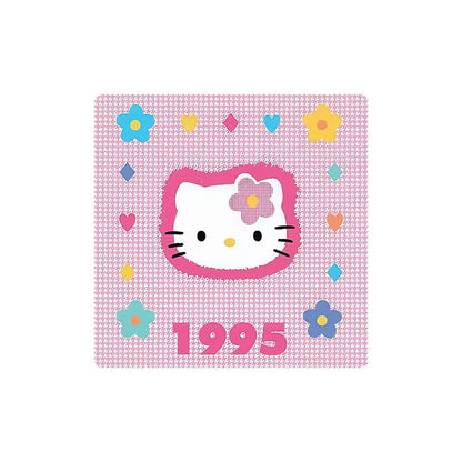 Custom Charm Cute Cartoon Kitty Cat Anniversary  Crystal Glass Soft Magnetic Refrigerator Magnet