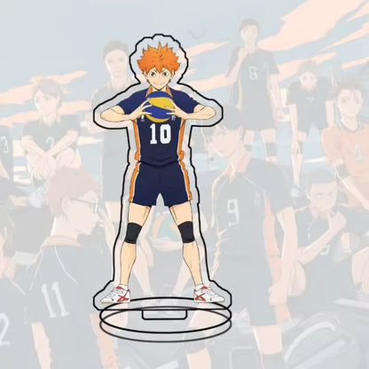 Custom Standee Haikyuu Volleyball Anime Team Acrylic Desktop Stand Figure Hinata Shoyo Kageyama Tobio Gift Decoration