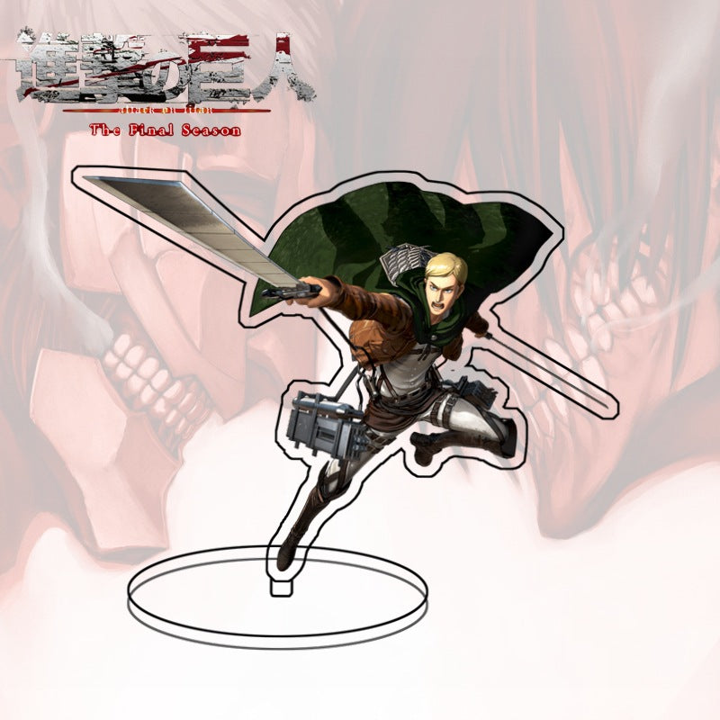Attack on Titan Acrylic Standee  Eren Yeager Sasha Blouse Anime Figure Desk Decor Collectible Gift