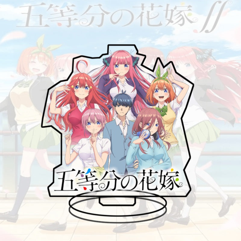 Quintessential Quintuplets Acrylic Stand Miku Ichika Yotsuba Itsuki Heart Anime Figure Desk Decor Gift