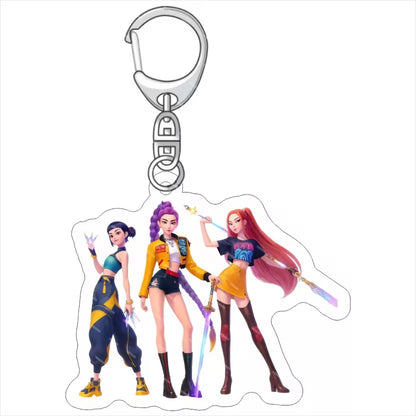 Demon Hunter Anime Cartoon  Acrylic Waterproof Keychain-Wholesale Custom Business Gift