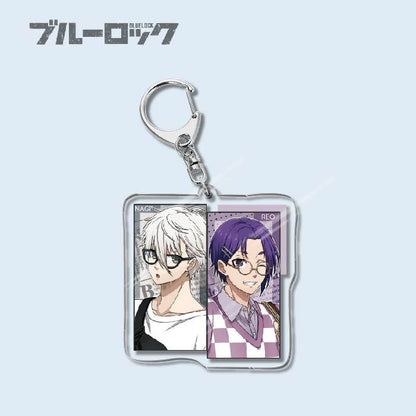 Custom Keychain Designs Anime Blue Lock Cartoon Character Double Sided Acrylic Light Weight UV Printed（副本）