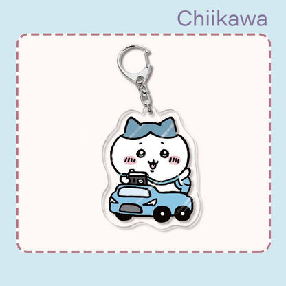 Japanese Anime Chiikawa Acrylic Keychain Hachiware Usagi Cute Lightweight Bag Pendant Decoration Gift