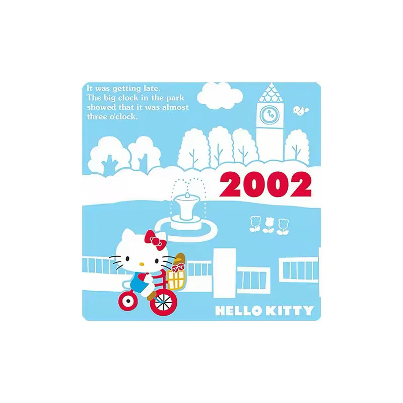 Custom Charm Cute Cartoon Kitty Cat Anniversary  Crystal Glass Soft Magnetic Refrigerator Magnet