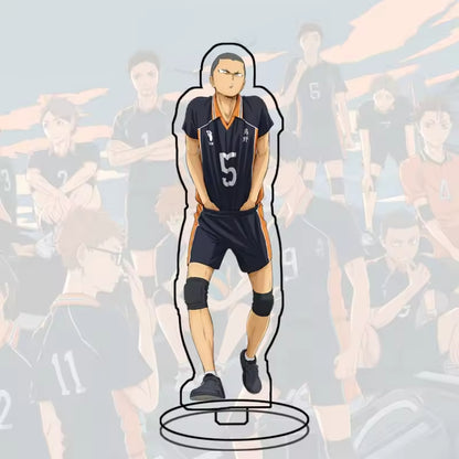 Custom Standee Haikyuu Volleyball Anime Team Acrylic Desktop Stand Figure Hinata Shoyo Kageyama Tobio Gift Decoration