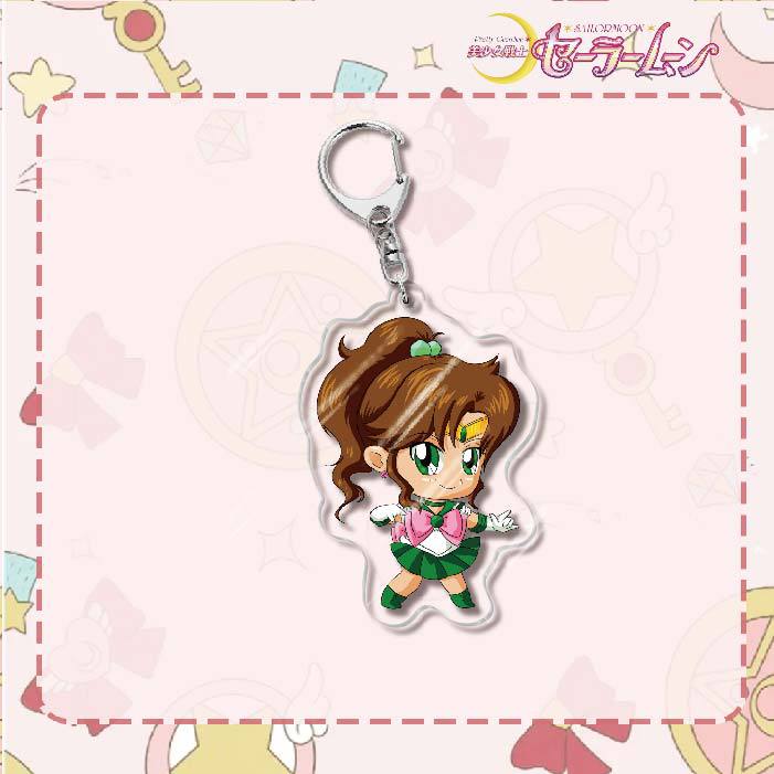 Custom Keychain Cute Cartoon Tsukino Usagi Metal Anime Sailormoon UV Printing Waterproof Bottle Custom Opener