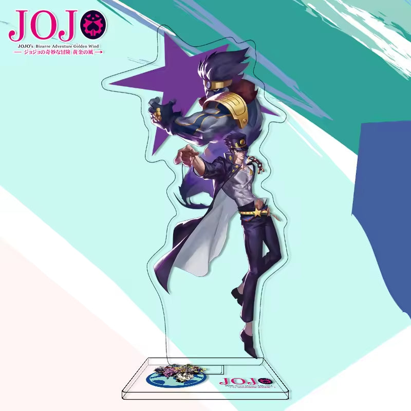 Custom Anime Peripheral Acrylic Figure Stand JOJO's Bizarre Adventure Golden Wind Character Ornament One Piece Dropshipping China
