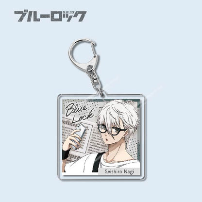Custom Keychain Designs Anime Blue Lock Cartoon Character Double Sided Acrylic Light Weight UV Printed（副本）