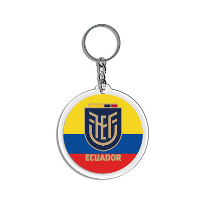 2026 Football National Flag Acrylic Keychain | Round Sports Fan Souvenir