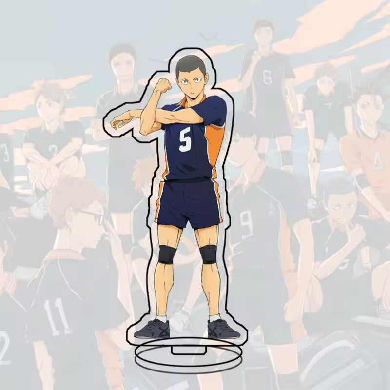 Custom Standee Haikyuu Volleyball Anime Team Acrylic Desktop Stand Figure Hinata Shoyo Kageyama Tobio Gift Decoration