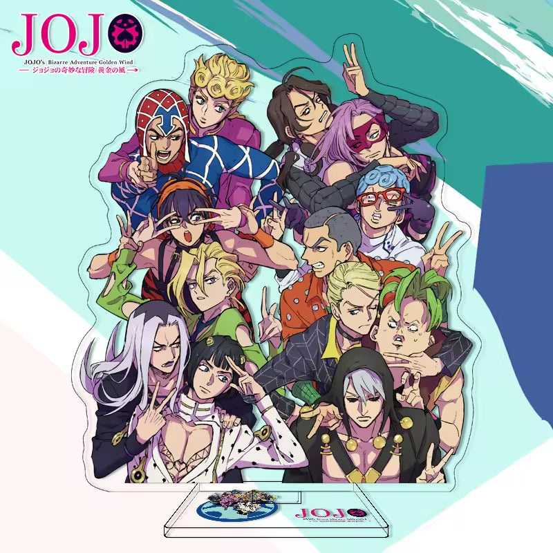 Custom Anime Peripheral Acrylic Figure Stand JOJO's Bizarre Adventure Golden Wind Character Ornament One Piece Dropshipping China