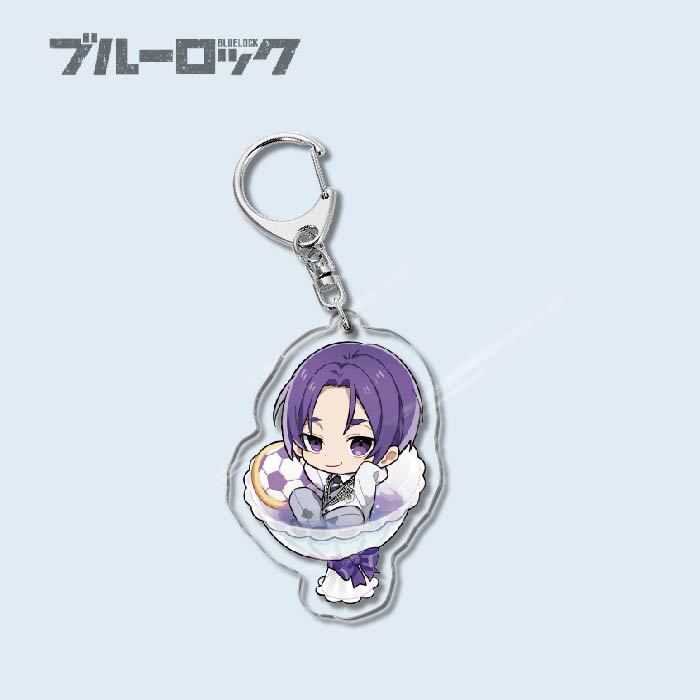 Custom Keychain Designs Anime Blue Lock Cartoon Character Double Sided Acrylic Light Weight UV Printed